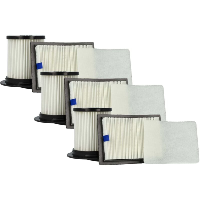 Vhbw - 9x filtres compatible avec Dirt Devil Centrino X3.1, M2012, M2012-3, M2012-4, M2725, M2725-0, M2725-1, M2725-2, M2725-3 aspirateur