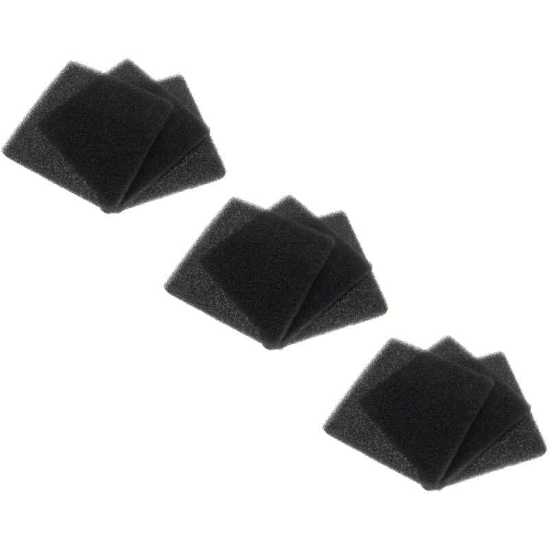 

9x Filtros de aire G3 reemplaza Lunos 037 176, 037176 para ventilador, ventilador del baño, unidad de ventilación (9x filtro de espuma) - Vhbw
