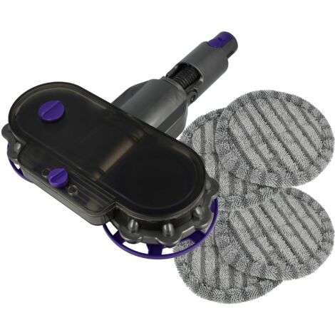 vhbw Accesorio de fregona eléctrica compatible con Dyson V15 Detect Complete aspiradora - incl. tanque de agua + 4 almohadillas