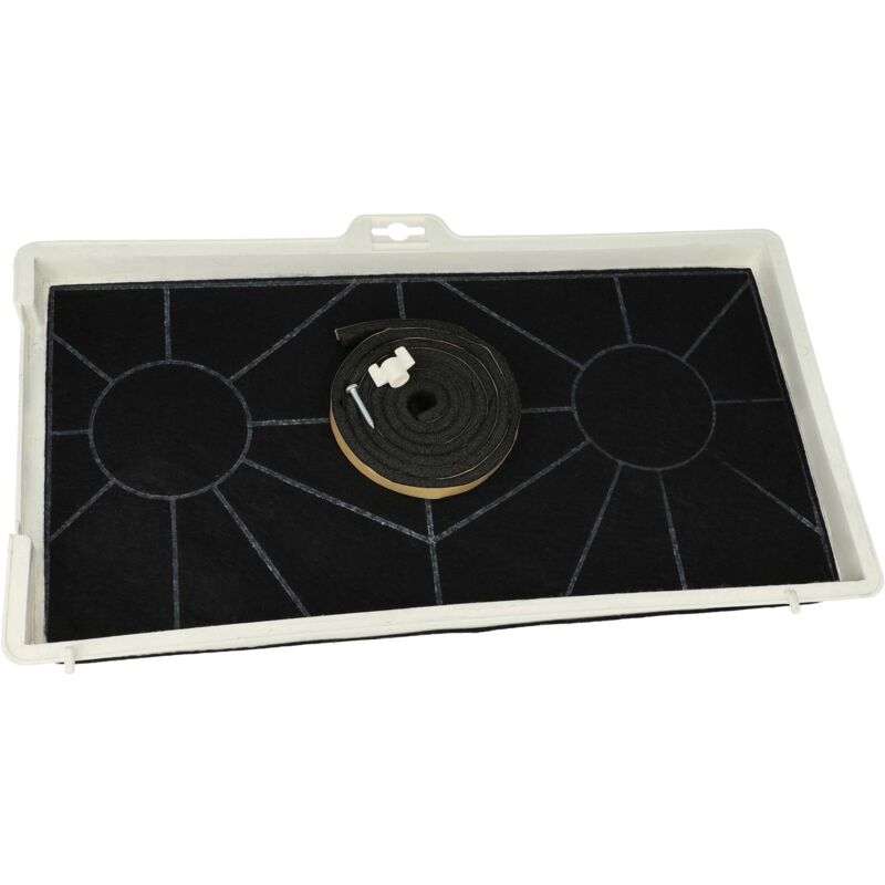 Activated Carbon Filter compatible with Bosch DHL705B/02, DHL705B/01, DHL575B/06, DHL755B/01, DHL705B/04, DHL705B/03 Extractor Hood - Vhbw