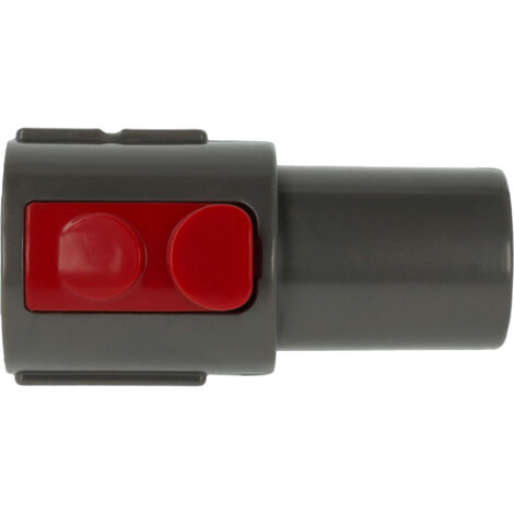 vhbw Adaptador aspiradora a accesorios conexión de 32 mm compatible con Dyson Big Ball Absolute 2 - rojo/gris oscuro, plástico
