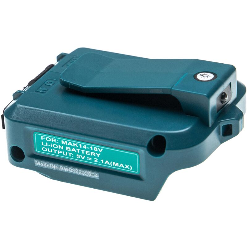 

Adaptador batería compatible con Makita BL1830, Bl1845 herramienta / batería - Adaptador para baterías 14,4 V - 18 V / 2 A Li-Ion - Vhbw