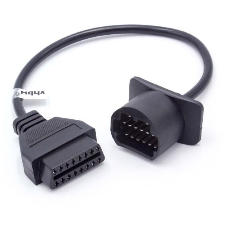 vhbw Adaptador OBD1-17 pines a OBD2 compatible con Toyota - 19,3 cm