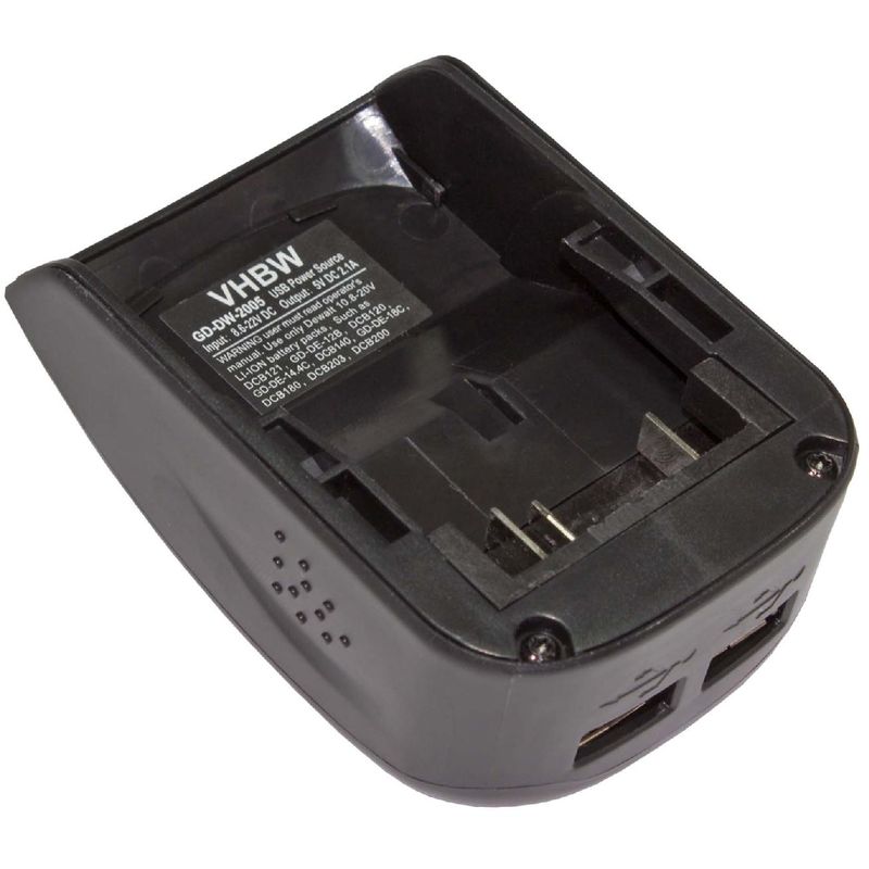 

Adaptador batería compatible con Dewalt DCB140, DCB140-XJ, DCB141 herramienta / batería - Adaptador para baterías 10,8 V - 18 V Li-Ion - Vhbw