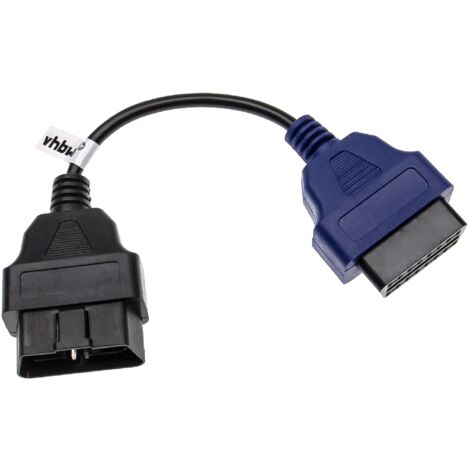 vhbw OBD Adapter 16 Pin Norm Stecker auf 16 Pin Norm Buchse für Auto, PKW, LKW