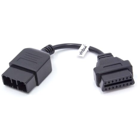 vhbw Adaptateur OBD1 9 Pin vers OBD2 compatible avec Subaru automobiles - 20 cm