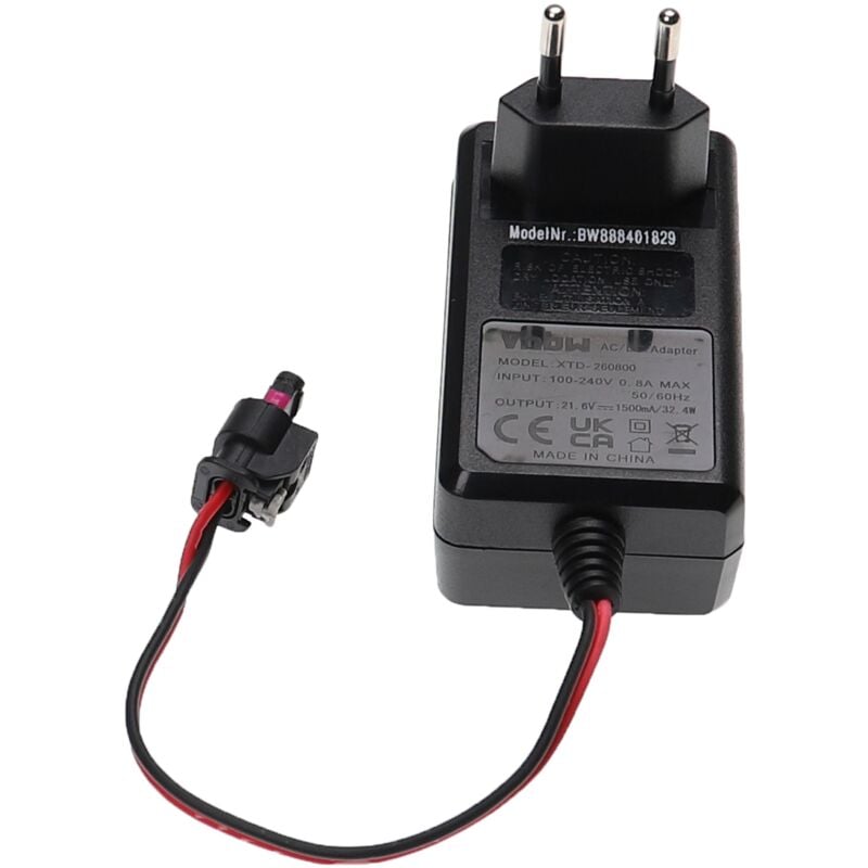 Adaptateur secteur compatible avec Gardena R80Li, R70Li tondeuse à gazon, robot tondeur - Vhbw