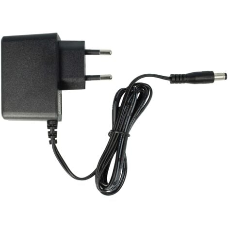 vhbw Adaptateur secteur compatible avec Yamaha PSR-413, PSR-A350, PSR-E213, PSR-E223, PSR-E303 piano numérique portable - Câble de 120 cm