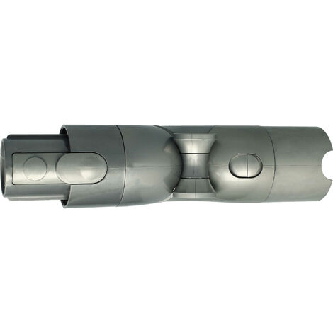 vhbw adattatore snodabile compatibile con Dyson V8 Carbon fibre, V8 Fluffy +, V8 Motorhead, V8 Origin, V8 Parquet aspirapolvere - grigio / rosso