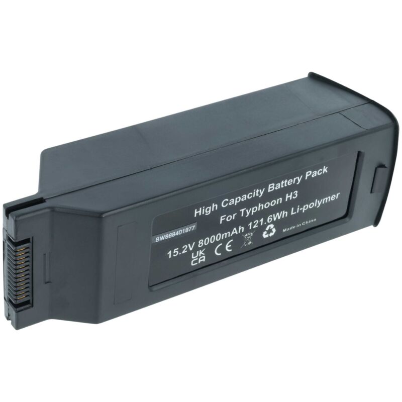 Akku Ersatz für Yuneec YUNTYH3B4S5250, YUNTYHP101 für Drohne Multicopter Quadrocopter (8000mAh, 15,2V, Li-Polymer) - Vhbw