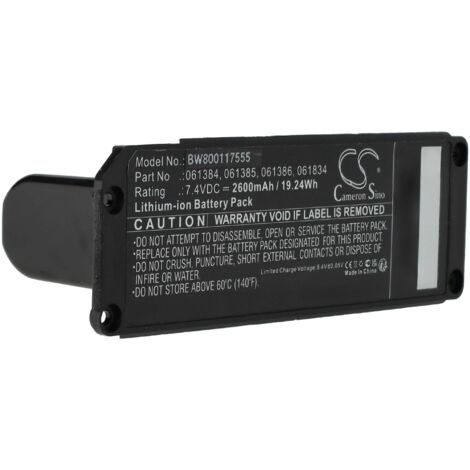 vhbw Akku Ersatz für Bose 063404, 061386, 063287, 061385, 061834, 061384 für Lautsprecher Boxen Speaker (2600 mAh, 7,4 V, Li-Ion)