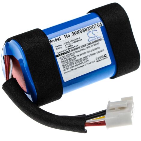 vhbw Akku Ersatz für JBL 1INR19/66-3, ID998, IY1068, IAA011NA, SUN-INTE-118 für Lautsprecher Boxen Speaker (10200 mAh, 3,7 V, Li-Ion)