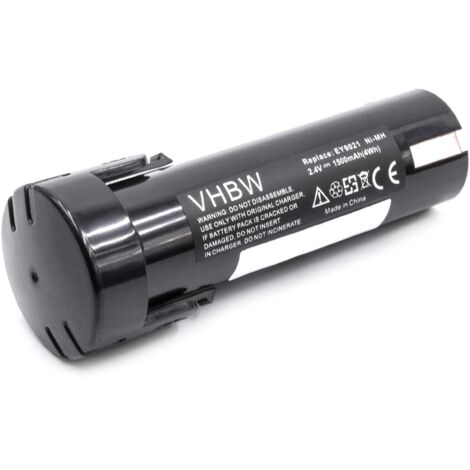vhbw Akku Ersatz für Panasonic 6550 20, 6547 1, 6546 6, 6538 1, 6545 6, 6540 1, 6539 6 für Werkzeug (1500 mAh, NiMH, 2,4 V)
