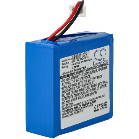 vhbw Akku Ersatz für SafeScan 112-0410, LB-105 für Barcodescanner POS (700mAh, 10,8V, Li-Ion)