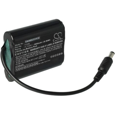 vhbw Akku Ersatz für Venture Heat 1122B für beheizbare Motorradhandschuhe (2600mAh, 11,1V, Li-Ion)