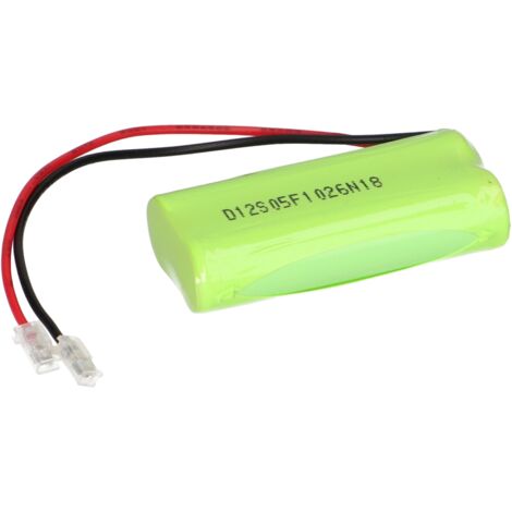 vhbw Akku für diverse Geräte (700mAh, 2,4V, NiMH) 2x Zellen Typ AAA, Micro, HR03