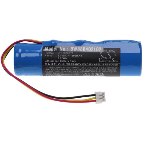 vhbw Akku kompatibel mit Akai EWI Solo, 5000 Blasinstrument, Windinstrument (1600mAh, 3,7V, Li-Ion)