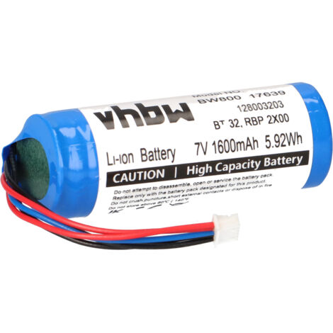 vhbw Akku kompatibel mit Datalogic QBT2131, QM2400 Barcodescanner POS (1600mAh, 3,7V, Li-Ion)