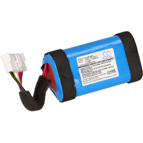 vhbw Akku kompatibel mit JBL Charge 4BLK, 4J, CHARGE4BLUAM, 4 Lautsprecher Boxen Speaker (10200 mAh, 3,7 V, Li-Ion)