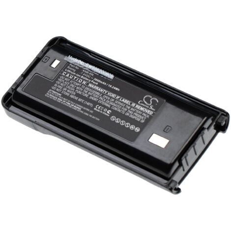 vhbw Akku kompatibel mit Kenwood NX-340U16P, NX-348, NX340U16P2, TK-2200, TK-2302 Funkgerät, Walkie Talkie (2600mAh, 7,4V, Li-Ion)