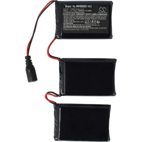 vhbw Akku kompatibel mit Macna Gloves 12V 3A 3 beheizbaren Handschuhen (3000 mAh, 11,1 V, Li-Polymer)