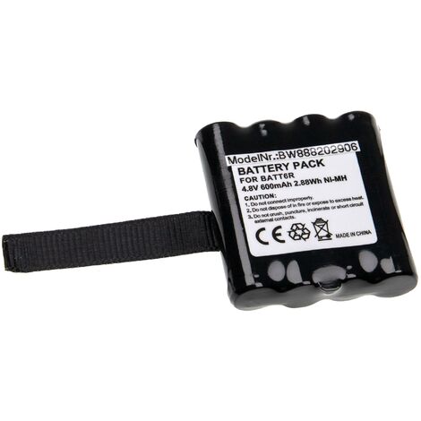 vhbw Akku kompatibel mit Midland Reer 5006 Funkgerät, Walkie Talkie (600 mAh, 4,8 V, NiMH)