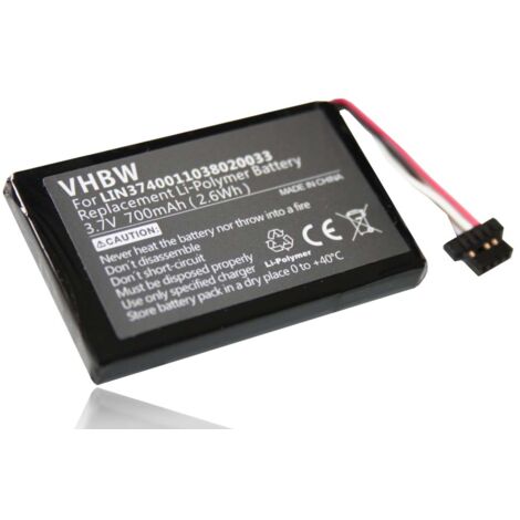 vhbw Akku kompatibel mit Navigon VW / Volkswagen 70/71 VW UP GPS Navigation Navi (700mAh, 3,7V, Li-Polymer)
