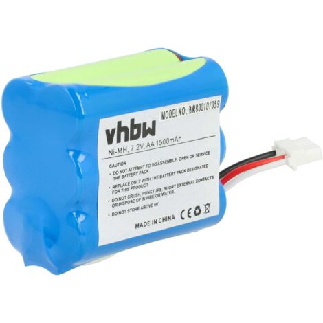 vhbw Akku kompatibel mit Proscenic Pro JoJo T1, Pro Jojo, SEVEN SMITH Staubsauger (1500 mAh, 7,2 V, NiMH)