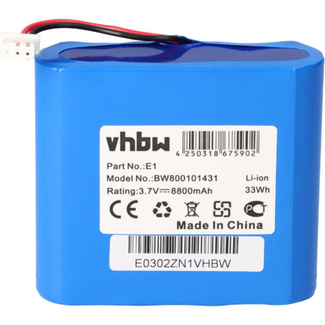 vhbw Akku kompatibel mit Pure Evoke 1S Marshall, 2S, E-1S, Mio, Mio by Orla Kiely digital Radio (8800mAh, 3,7V, Li-Ion)