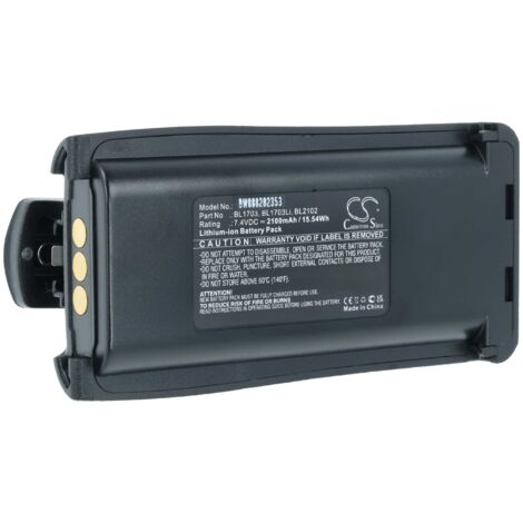 vhbw Akku kompatibel mit Relm RPU7500, RPV7500 Funkgerät, Walkie Talkie (2100mAh, 7,4V, Li-Ion)