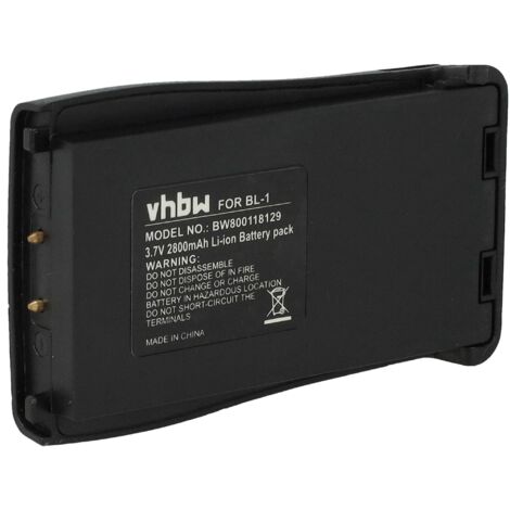 vhbw Akku kompatibel mit Retevis H777 Funkgerät, Walkie Talkie (2800mAh, 3,7V, Li-Ion)