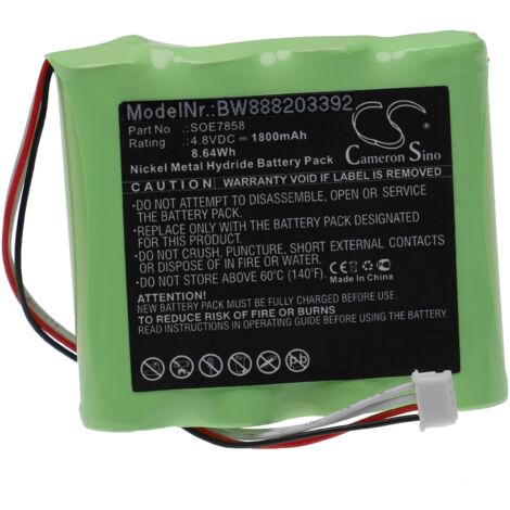 vhbw Akku kompatibel mit Soehnle 7858 Tierwaage (1800mAh, 4,8V, NiMH)