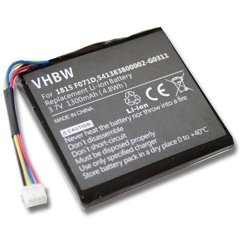vhbw Akku kompatibel mit Texas Instruments TI-Nspire CX (bis 10/2014) Taschenrechner (1300mAh, 3,7V, Li-Ion)