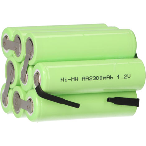 vhbw Akku kompatibel mit Velux Dachfensterrollladen und Rollladen, Solarfenster anderer Hersteller (2300mAh, 10,8V, NiMH)