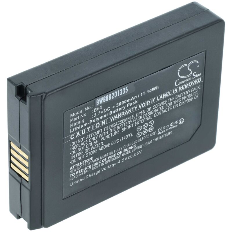 Image of Vhbw - Akku kompatibel mit Vectron Mobilepro 3 Barcodescanner pos (3000 mAh, 3,7 v, Li-Polymer)