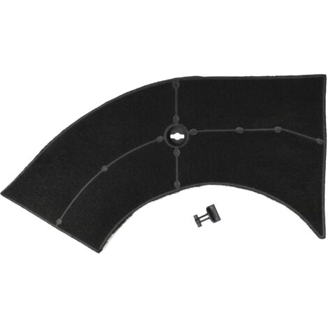 vhbw Aktivkohlefilter Ersatz für JUNO 5027887000/6, 5029064900/8, 5027456700/2 für Dunstabzugshaube - 28 x 13,3/9,5 x 2,6 cm