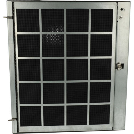 vhbw Aktivkohlefilter kompatibel mit Miele DA 6296 W, DA 6390 W, DA 6390 W. 6 D, DA 6396 W Dunstabzugshaube - 25,6 x 23 x 2,2 cm, Regenerierbar