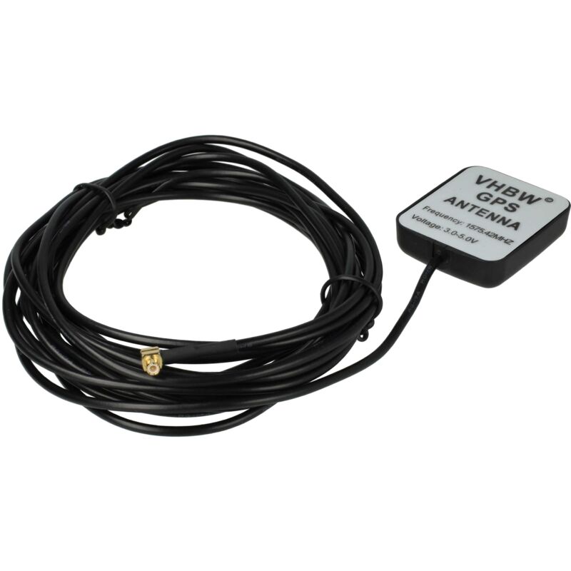 

Antena GPS activa externa, 5 m, conector MCX compatible con NAVMAN iCN-600 / ICN-610 / ICN-620 / ICN-630 / ICN-635 / ICN-650 / GPS-3000, etc. - Vhbw