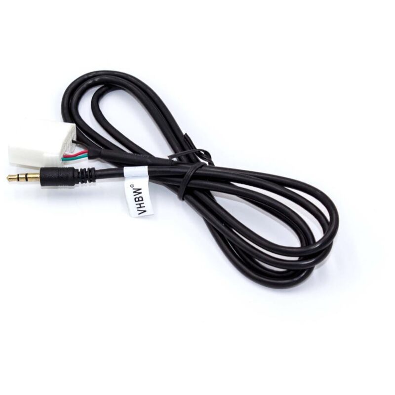 

AUX cable adaptador de audio para todos automóviles Mazda con control cambiador, por ej.. Mazda 3 desde 2006, 5 desde 2006, 6 desde 2006, etc. - Vhbw