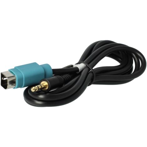 vhbw AUX Line In Adapter Cable Car Radio compatible with Alpine IDA-X303, IDA-X305, IDA-X311, IDA-X313, IXA-W404R, IXA-W407BT, TME-S370 - USB Plug