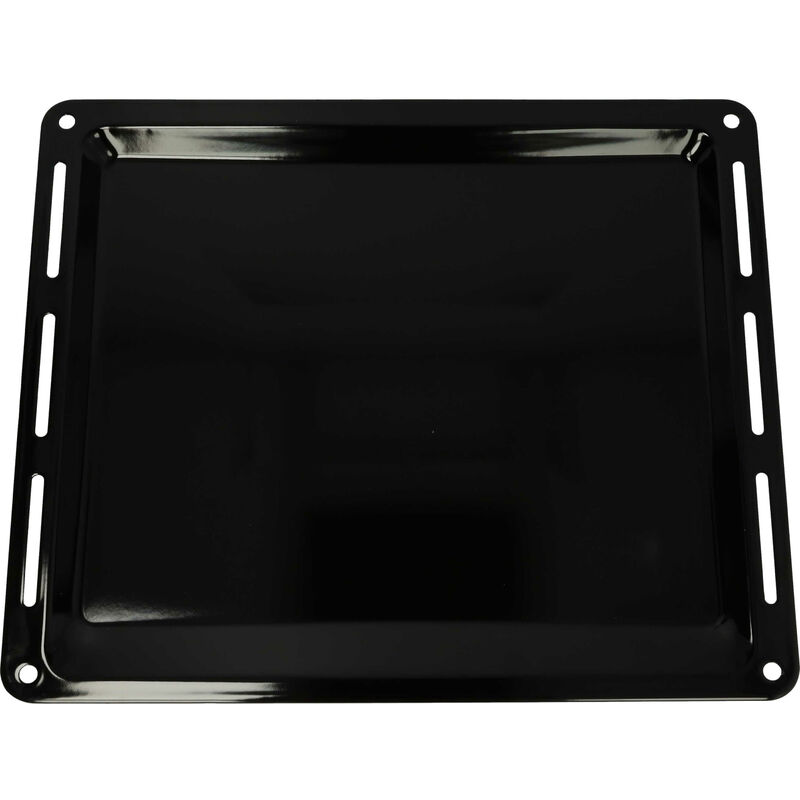 Vhbw - Backblech kompatibel mit Ikea 202.213.26 ov B42 s ik Backofen - 44,5 x 37,5 x 2,5 cm, Antihaftbeschichtet, Emailliert, Schwarz
