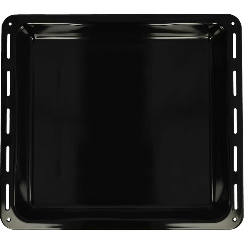 Baking Tray compatible with Juno JOC69611X, JOC69612X Oven - 42.2 x 37.6 x 5 cm, Non-stick Coating, Enamelled Black - Vhbw