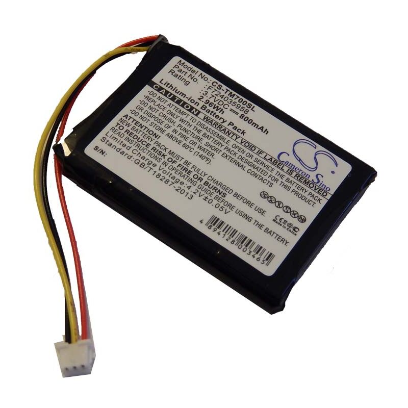 

batería 800mAh (3.7V) para sistema de navegación TomTom One Xl, XL325 por F724035958. - Vhbw