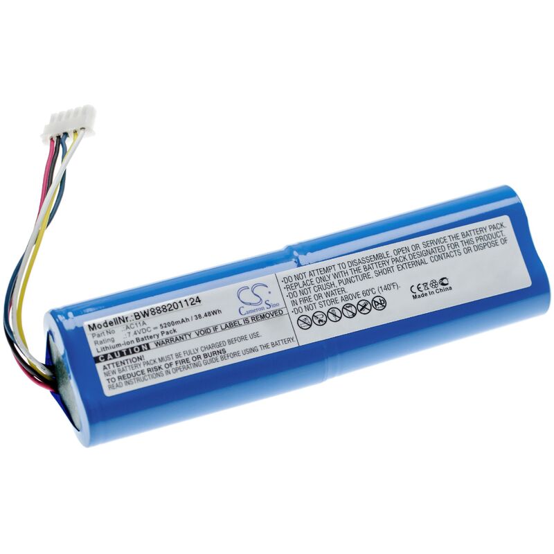 

batería compatible con 3DR Solo Controller, Solo Drone Remote Controller mando a distancia control remoto (5200mAh, 7.4V, Li-Ion) - Vhbw