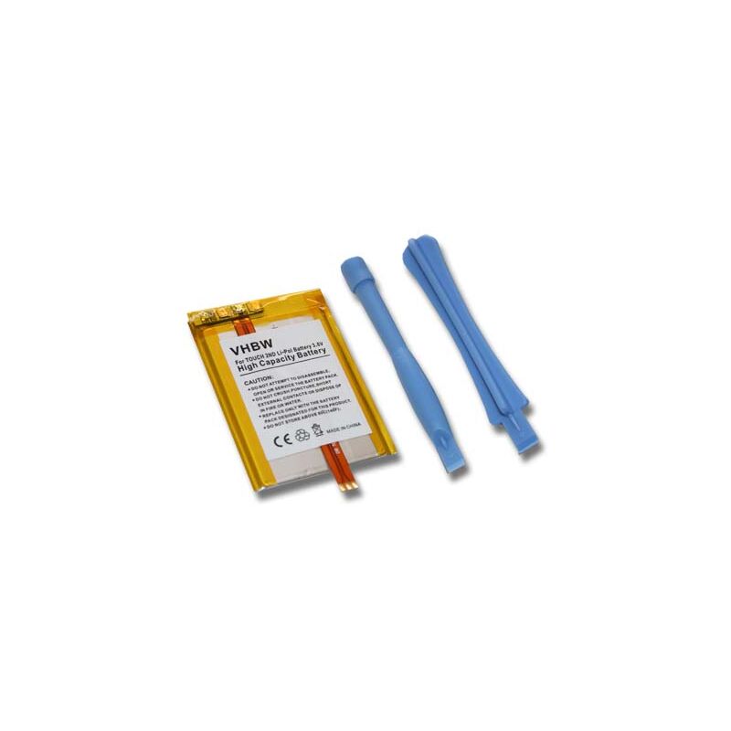 

Batería recargable compatible con Apple iPod Touch 2G 32GB, 2G 4GB, 2G 8GB reproductor de música MP3 (600 mAh, 3,7 V, polímero de litio) - Vhbw