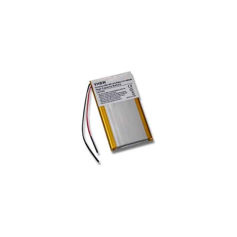

Batería recargable compatible con Archos GMini 400, 402, 402cc, 500 reproductor de música MP3 (1400 mAh, 3,7 V, polímero de litio) - Vhbw