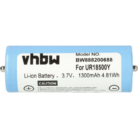vhbw Batería compatible con Braun Xpressive 7681 (5375), 7281 (5377), 7781 (5375, 5377) afeitadora (1300 mAh, 3,7 V, Li-Ion)