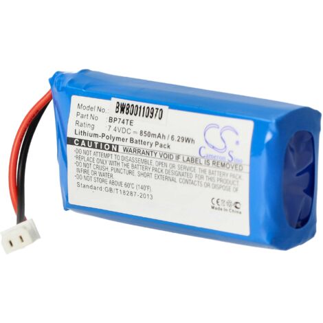 vhbw Batería compatible con Dogtra 2600 T&B, 2700 T&B, 2702 T&B, 4500 Edge, 4502 Edge collar para perros (850 mAh, 7,4 V, Li-poli)