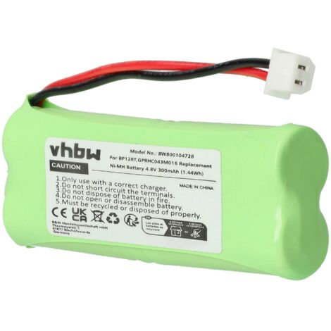 vhbw Batería compatible con Dogtra 7102 Receiver, YS500 Collar collar para perros (adiestrador) (300 mAh, 4,8 V, NiMH)