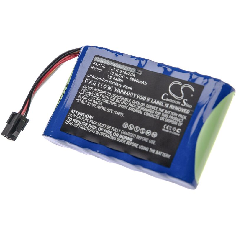 

batería compatible con Eloik ALK-80, ALK-88, ALK-88A, HH-88 dispositivo de alimentación (6800mAh 10,8V Li-Ion) - Vhbw